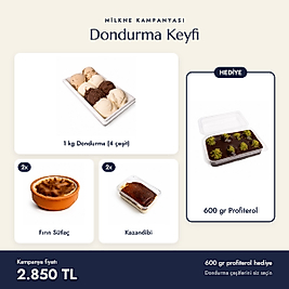 Dondurma Keyfi Kampanyası (600 gr Profiterol Hediye)